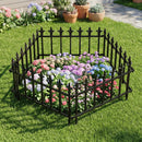 Decorative Metal Garden Fence 5-Pack or 10-Pack No-Dig by LJGDeals