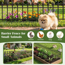 Decorative Metal Garden Fence 5-Pack or 10-Pack No-Dig by LJGDeals