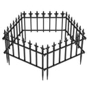 Decorative Metal Garden Fence 5-Pack or 10-Pack No-Dig by DirectDeals