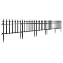 Decorative Metal Garden Fence 5-Pack or 10-Pack No-Dig by DirectDeals