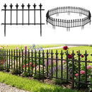 Decorative Metal Garden Fence 5-Pack or 10-Pack No-Dig by DirectDeals