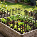 Decorative Metal Garden Fence 5-Pack or 10-Pack No-Dig by LJGDeals