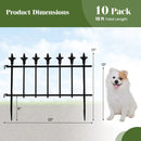 Decorative Metal Garden Fence 5-Pack or 10-Pack No-Dig by DirectDeals