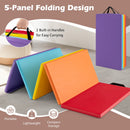 5-Panel Folding Gymnastics Mat for Kids and Adults