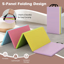 5-Panel Folding Gymnastics Mat for Kids and Adults
