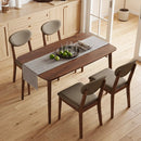 5-Piece Dining Set with Rectangular Table & 4 Fabric Chairs by LJGDeals