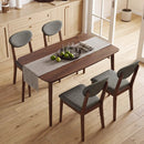 5-Piece Dining Set with Rectangular Table & 4 Fabric Chairs by LJGDeals