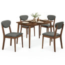 5-Piece Dining Set with Rectangular Table & 4 Fabric Chairs by LJGDeals