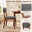 5-Piece Dining Set with Rectangular Table & 4 Fabric Chairs by DirectDeals