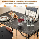 5-Piece Dining Table Set for 4 with Kitchen Table and 4 Dining Chairs by LJGDeals