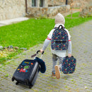 5 Piece Kids Luggage Set with Backpack Neck Pillow Name Tag Lunch Bag