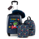 5 Piece Kids Luggage Set with Backpack Neck Pillow Name Tag Lunch Bag by LJGDeals