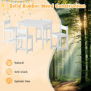 5-Piece Kids Table and Chairs Set Solid Rubber Wood Toddler Activity Table by LJGDeals