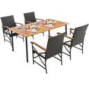 5/7-Piece Outdoor Dining Set with Acacia Wood Table