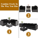 5 Piece Patio Furniture Set with 50000 BTU Propane Fire Pit Table by LJGDeals