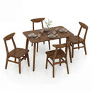 5-Piece Solid Wood Dining Table Set for Small Space by LJGDeals