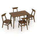 5-Piece Solid Wood Dining Table Set for Small Space by LJGDeals