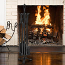 5 Pieces Fireplace Tool Set Fireplace Accessories with Poker by LJGDeals