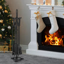 5 Pieces Fireplace Tool Set Fireplace Accessories with Poker by LJGDeals
