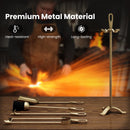 5 Pieces Fireplace Tool Set Fireplace Accessories with Poker