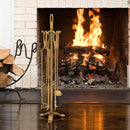 5 Pieces Fireplace Tool Set Fireplace Accessories with Poker