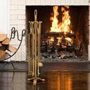 5 Pieces Fireplace Tool Set Fireplace Accessories with Poker by LJGDeals