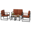 5 Pieces Living Room Set with 2 Accent Chairs and 2 Coffee Tables by LJGDeals