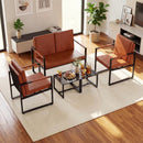 5 Pieces Living Room Set with 2 Accent Chairs and 2 Coffee Tables by LJGDeals