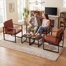 5 Pieces Living Room Set with 2 Accent Chairs and 2 Coffee Tables by LJGDeals