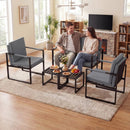 5 Pieces Living Room Set with 2 Accent Chairs and 2 Coffee Tables by LJGDeals