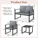 5 Pieces Living Room Set with 2 Accent Chairs and 2 Coffee Tables by LJGDeals