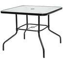 5 Pieces Outdoor Dining Set with 4 Stackable Chair and High-Back Cushions by DirectDeals