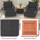5-Piece Patio Conversation Set with Storage Table