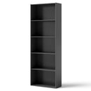 5-Shelf Storage Bookcase Modern Multi-Functional Display Cabinet by LJGDeals