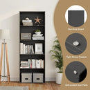 5-Shelf Storage Bookcase Modern Multi-Functional Display Cabinet by LJGDeals