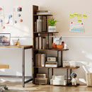 5-Tier Stepped Bookshelf 62" Tall with Metal Frame by LJGDeals