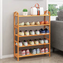 5-Tier Bamboo FreeStanding Shoe Rack-Natural by DirectDeals