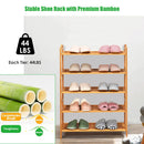 5-Tier Bamboo FreeStanding Shoe Rack-Natural by DirectDeals