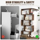 5-Tier Bookshelf with Anti-Toppling Device for Living Room Home Office by LJGDeals
