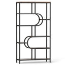 5-Tier Bookshelf Tall Etagere Bookcase with Open Storage Shelves and U Shape by LJGDeals