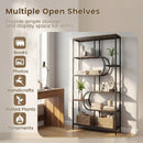 5-Tier Bookshelf Tall Etagere Bookcase with Open Storage Shelves and U Shape by LJGDeals