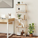 5-Tier Pine Wood Bookshelf with Open Shelves by LJGDeals