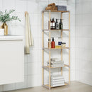5-Tier Pine Wood Bookshelf with Open Shelves by LJGDeals