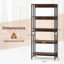 5-Tier Bookshelf with Adjustable and Tiltable Shelves by LJGDeals