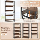 5-Tier Bookshelf with Adjustable and Tiltable Shelves by LJGDeals