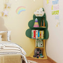 5-Tier Children Book Display Rack with Anti-toppling System-Green by LJGDeals
