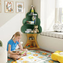 5-Tier Children Book Display Rack with Anti-toppling System-Green by LJGDeals