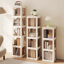5-Tier Foldable Rotating Bookshelf 360¬∞ Spinning Bookcase with Swivel Base-White by LJGDeals