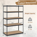 5-Tier Heavy Duty Garage Shelving Unit - 2200 LBS Capacity by LJGDeals