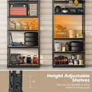 5-Tier Garage Shelving Unit 2200 LBS Metal Storage Shelves Adjustable Utility Rack by LJGDeals